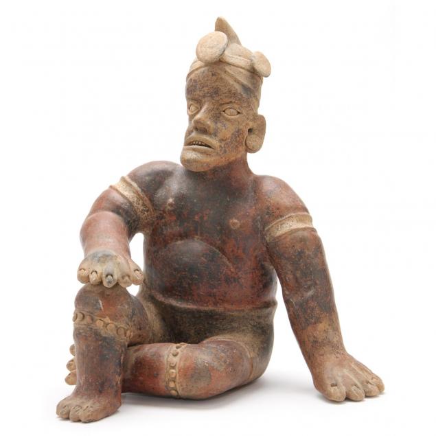 large-and-important-pre-columbian-jalisco-seated-figure