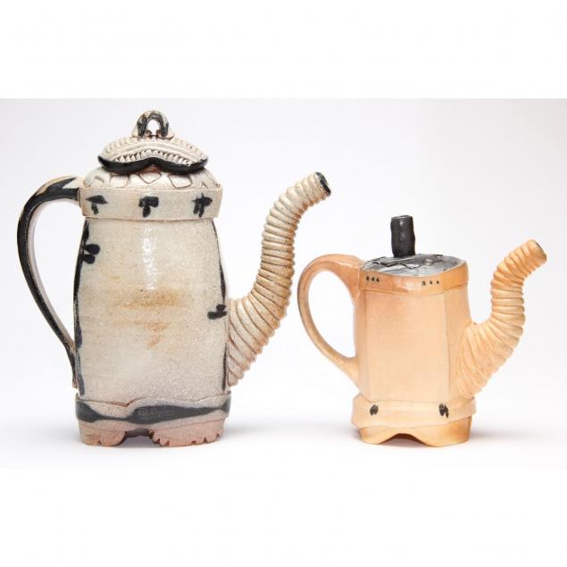 nc-pottery-terry-gess-two-teapots