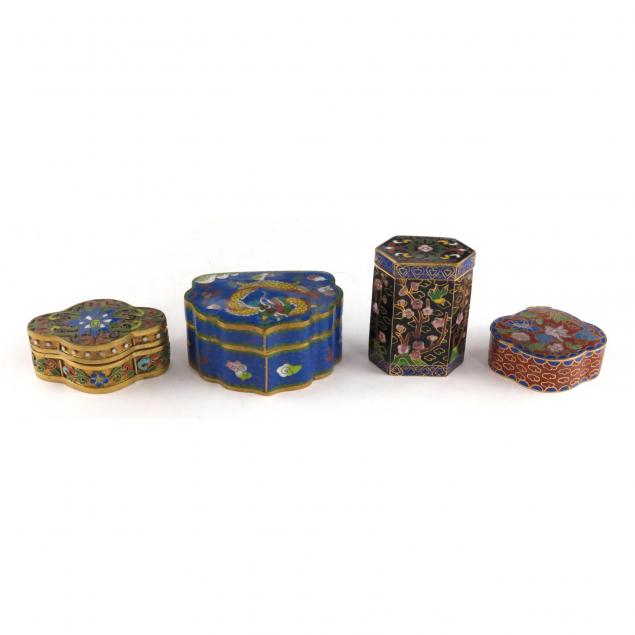 four-small-cloisonne-lidded-boxes