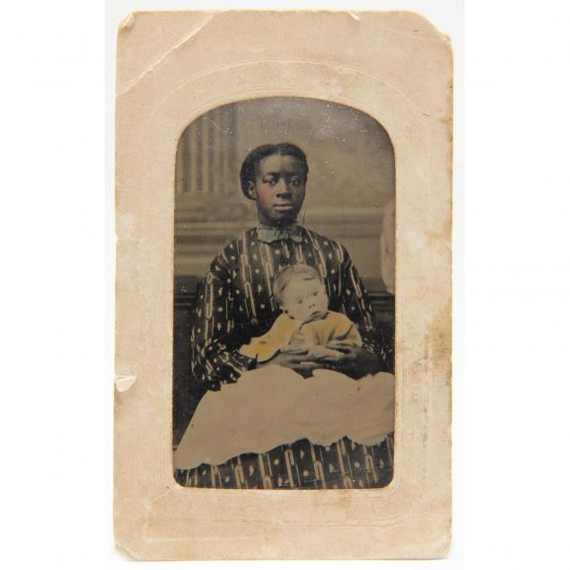 virginia-tintype-of-a-young-black-nursemaid-with-her-white-charge