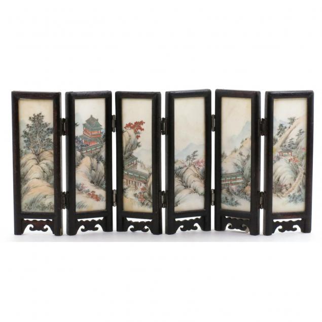 miniature-chinese-painted-six-panel-screen