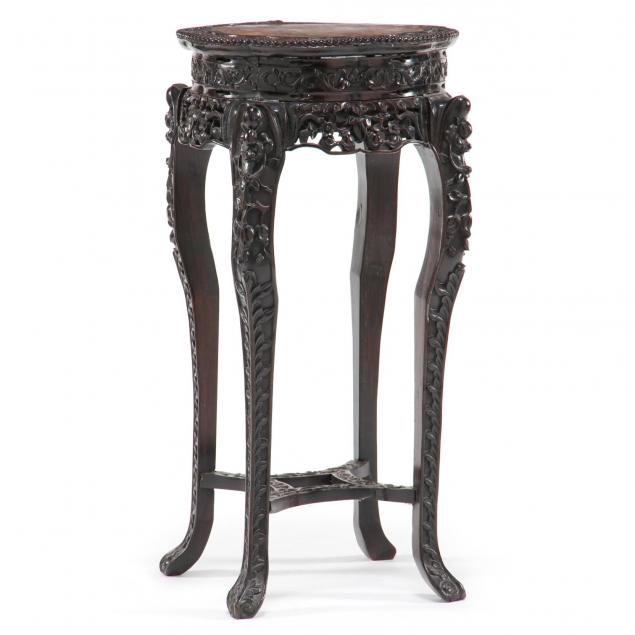 chinese-carved-marble-top-pedestal