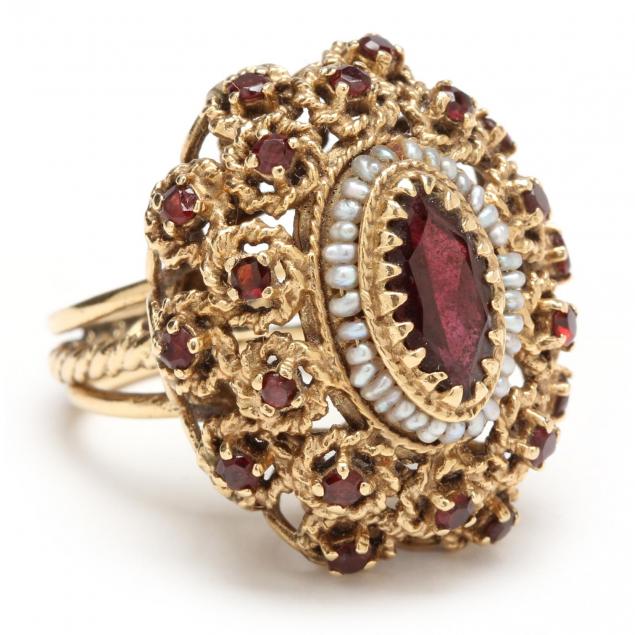 14kt-garnet-and-pearl-ring