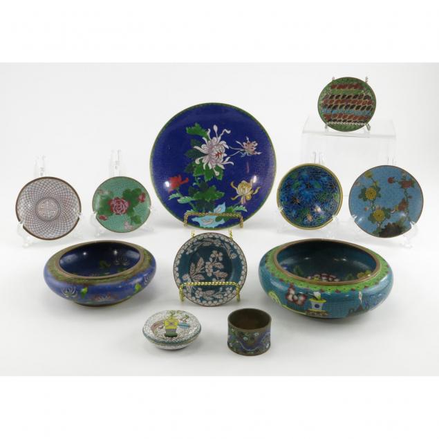 eleven-pieces-of-chinese-cloisonne