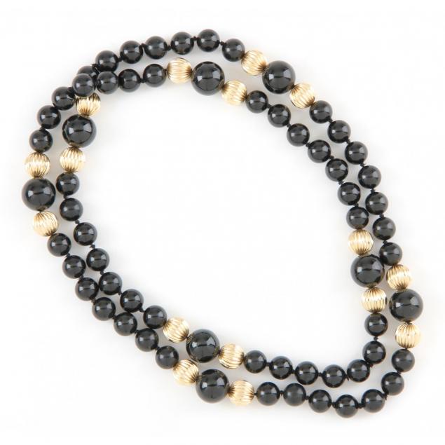 gold-and-onyx-bead-necklace