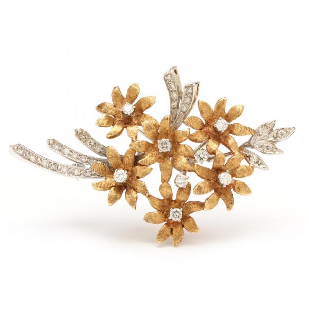 vintage-18kt-gold-and-diamond-brooch