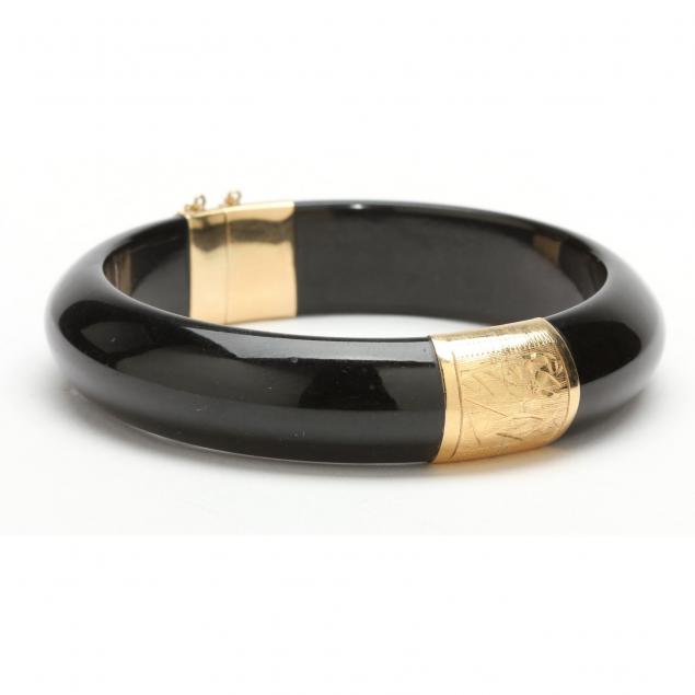 14kt-gold-and-onyx-bracelet