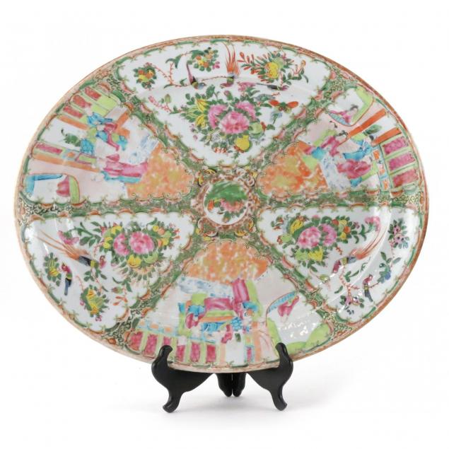 large-chinese-export-famille-rose-oval-serving-platter