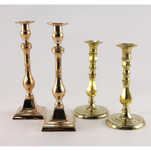 two-pairs-of-vintage-candlesticks