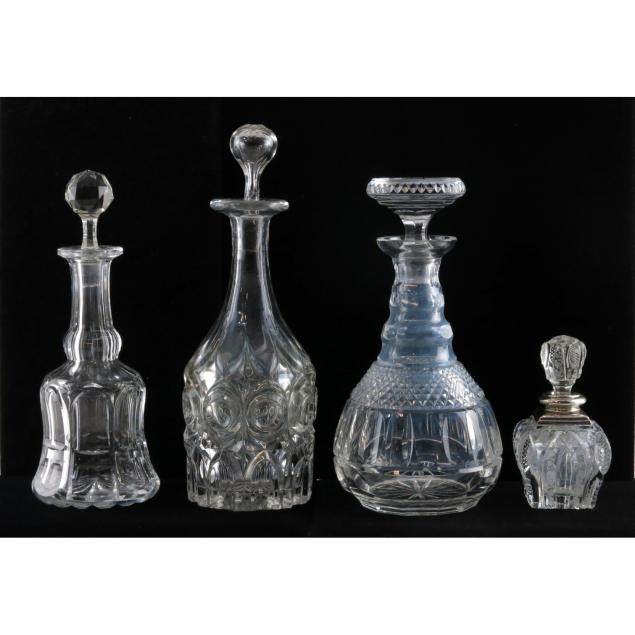 group-of-four-glass-articles