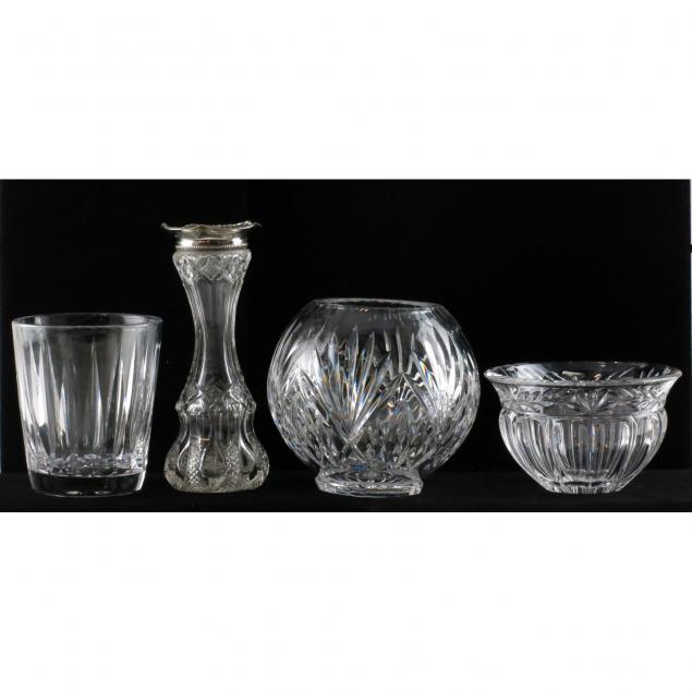 group-of-four-glass-vases