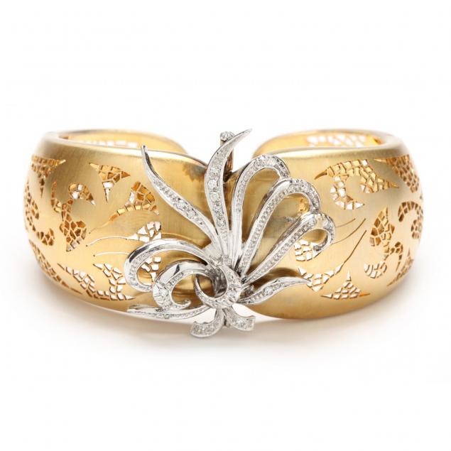 gold-cuff-diamond-bracelet