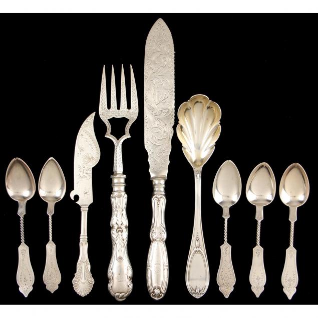 a-very-nice-group-of-19th-century-american-silver-flatware