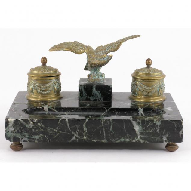 marble-and-bronze-ink-stand