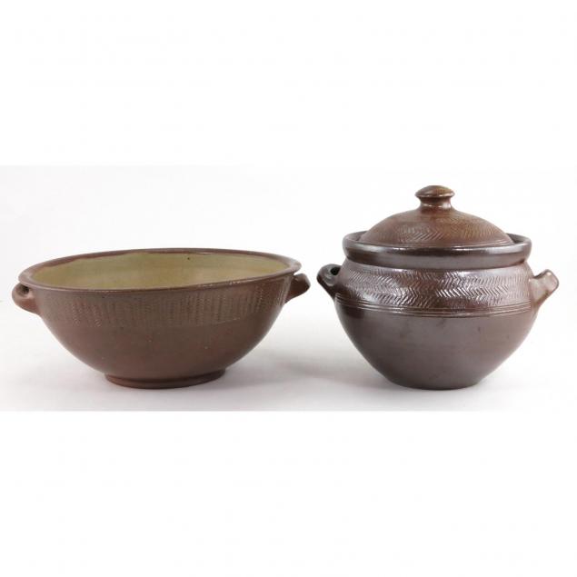 mark-hewitt-pottery-two-serving-items