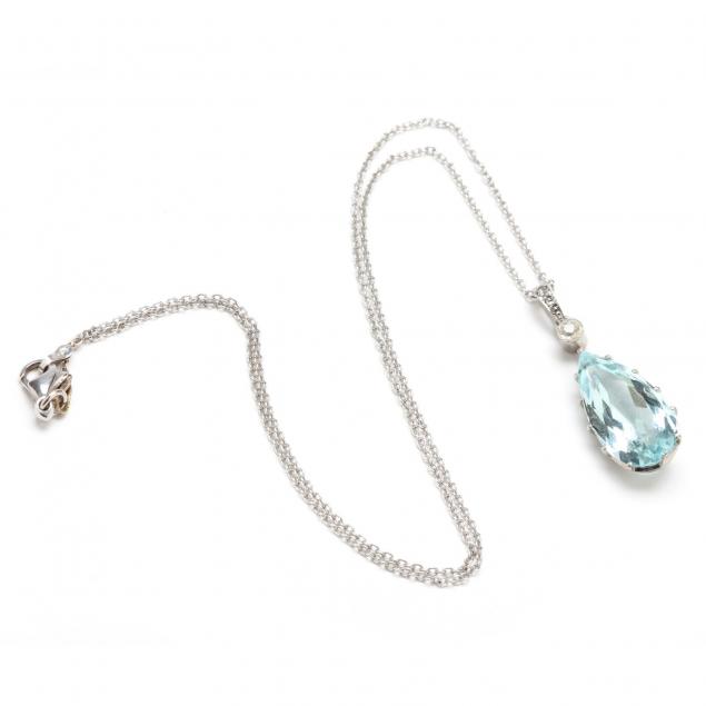 18kt-white-gold-aquamarine-and-diamond-pendant-necklace