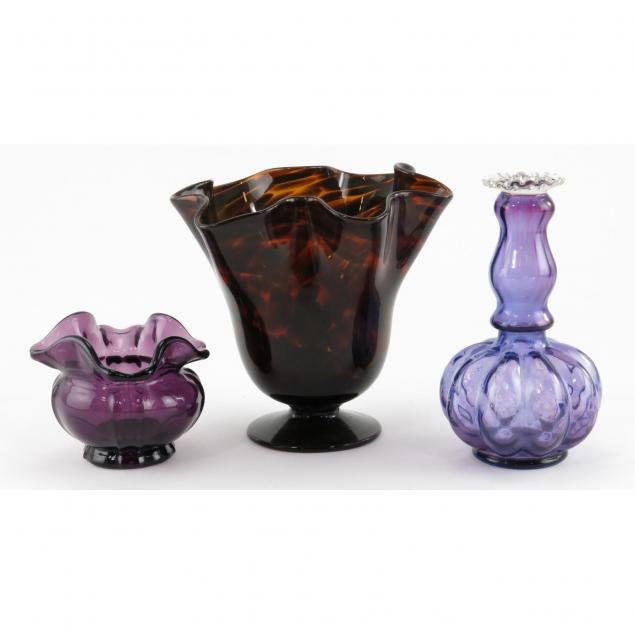 three-art-glass-vases