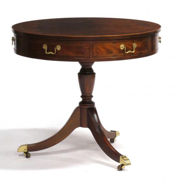 baker-inlaid-drum-table