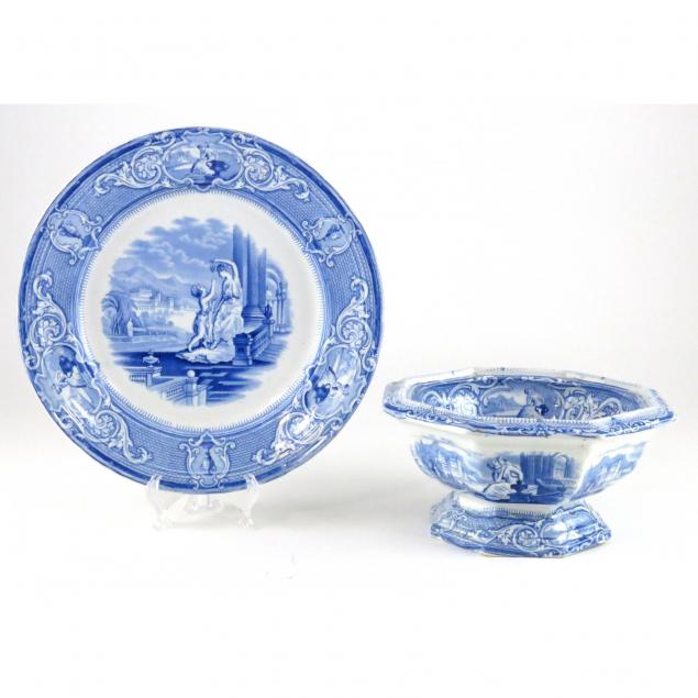 davenport-brothers-transferware-compote-and-plate