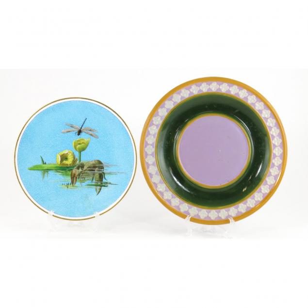 two-majolica-plates