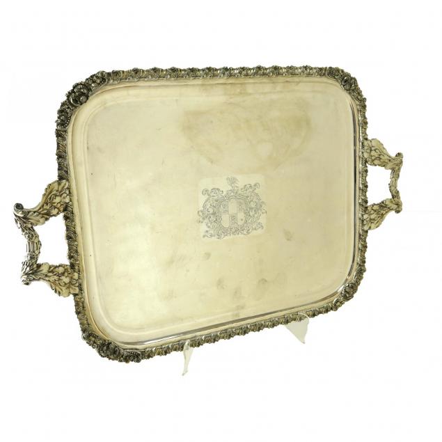 large-english-silver-over-copper-two-handled-waiter