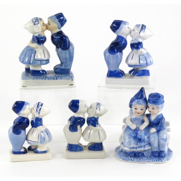 five-dutch-hand-painted-porcelain-figures-of-kissing-couples