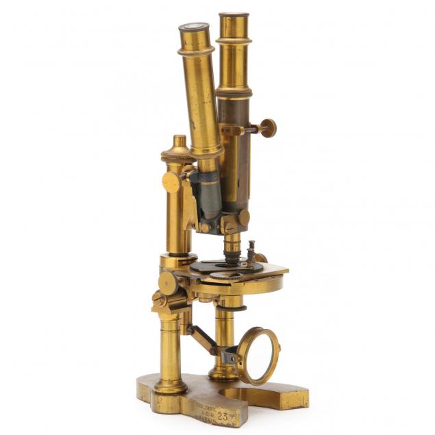 camille-nachet-brass-binocular-microscope