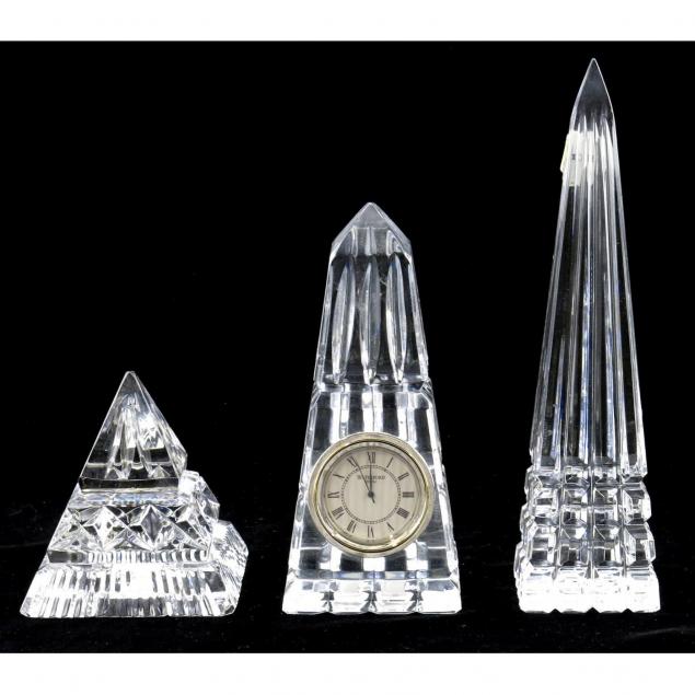 three-waterford-crystal-desk-accessories
