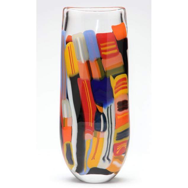 bengt-hokanson-and-trefny-dix-art-glass-vase