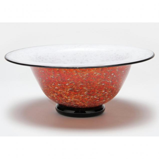 brian-becher-art-glass-pedestal-bowl