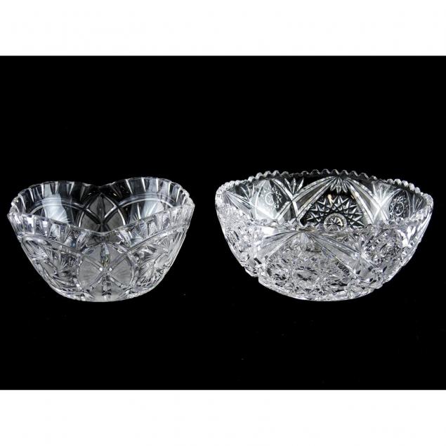 two-american-brilliant-period-cut-glass-bowls