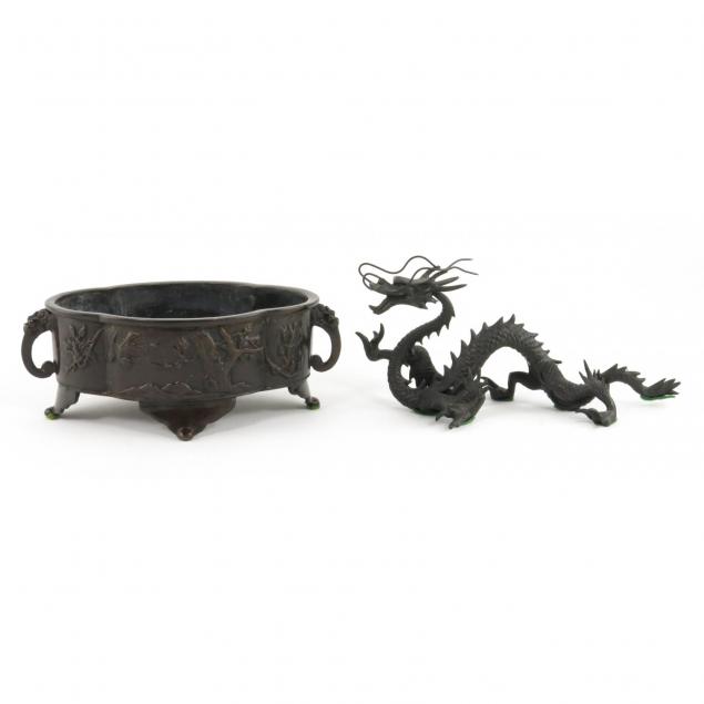 two-chinese-bronze-items