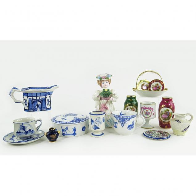 group-of-decorative-porcelain-objects