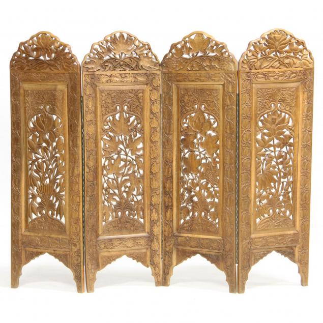 south-asian-carved-four-panel-screen