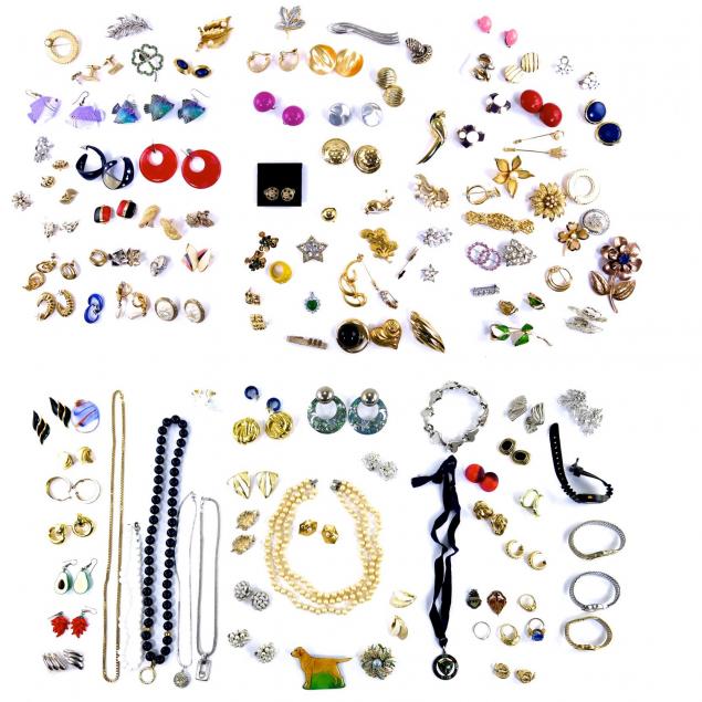 large-group-of-vintage-costume-jewelry