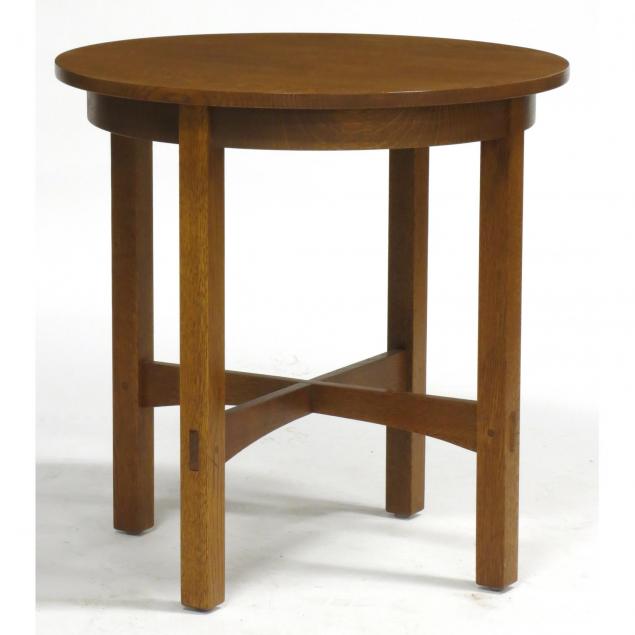 stickley-round-side-table