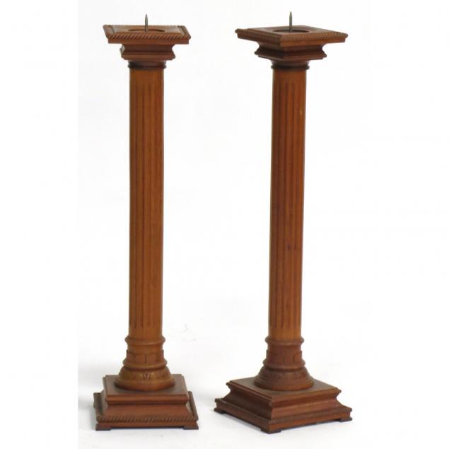pair-of-vintage-doric-column-pricket-sticks