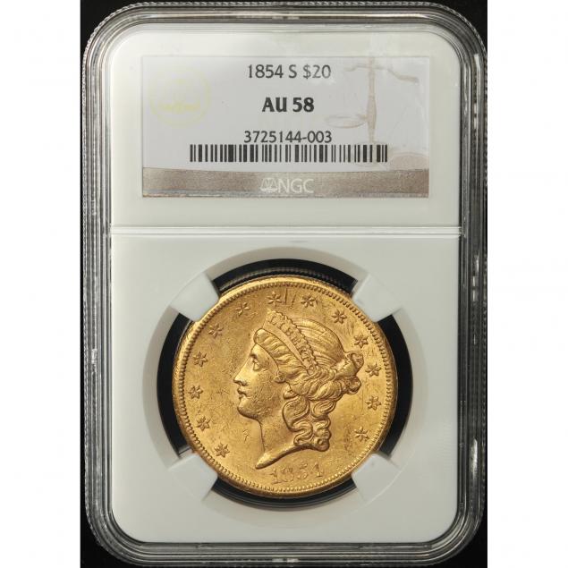 1854-s-20-gold-ngc-au58