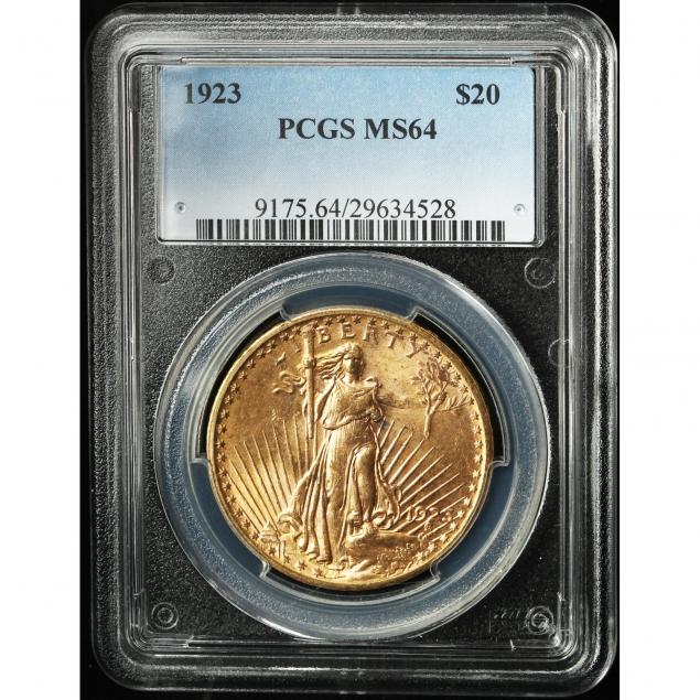 1923-20-gold-st-gaudens-double-eagle-pcgs-ms64