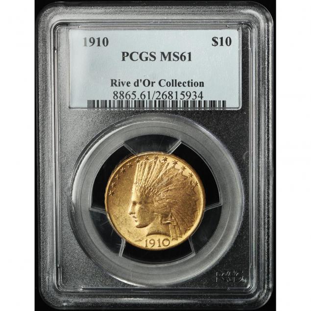 1910-10-gold-pcgs-ms61-rive-d-or-collection