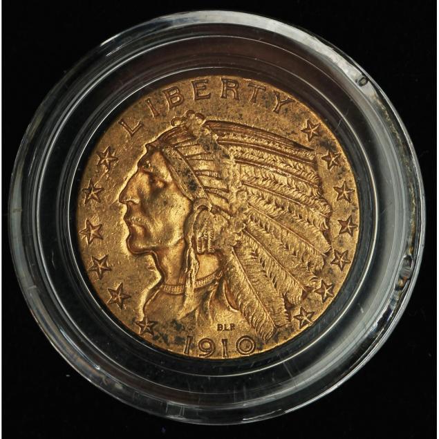 1910-s-5-gold-indian-head-half-eagle