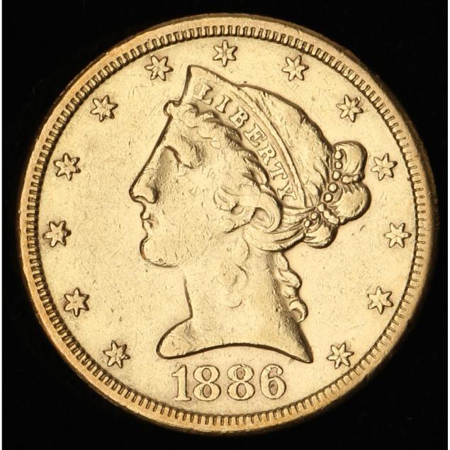 1886-s-5-gold-liberty-head-half-eagle
