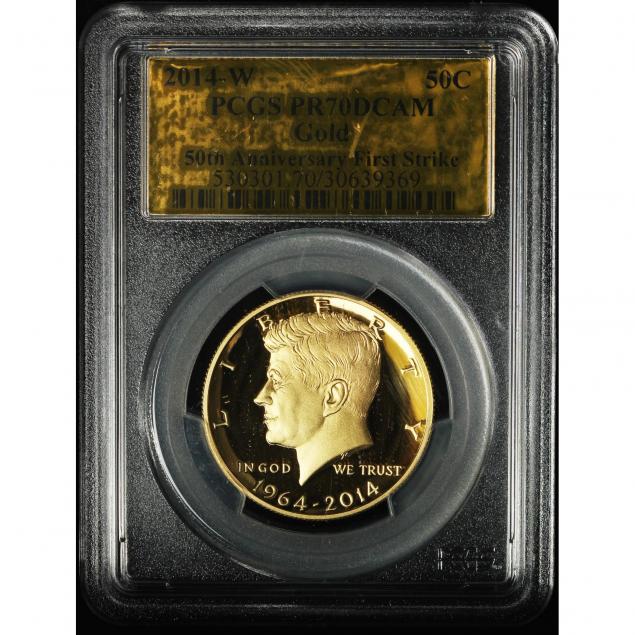 2014-w-gold-50th-anniversary-first-strike-kennedy-half-dollar