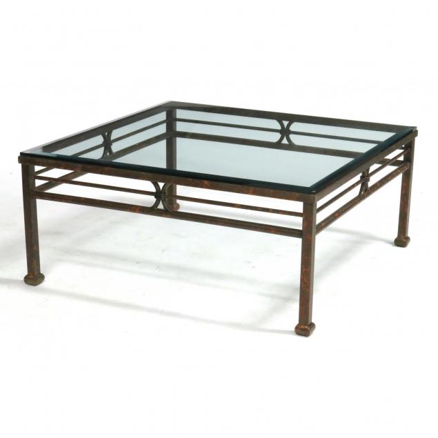 contemporary-metal-glass-top-coffee-table