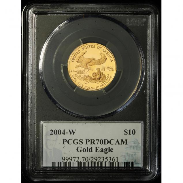 2004-w-10-gold-1-4-oz-eagle-pcgs-pr70dcam