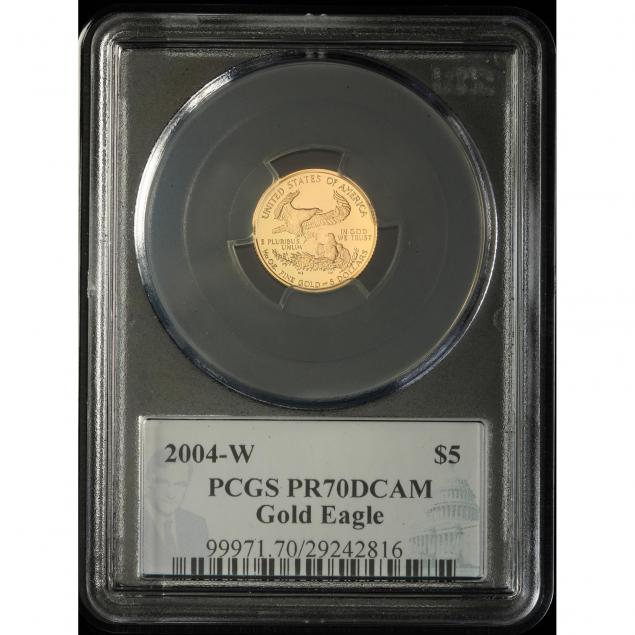 2004-w-5-gold-1-10-oz-eagle-pcgs-pr70dcam