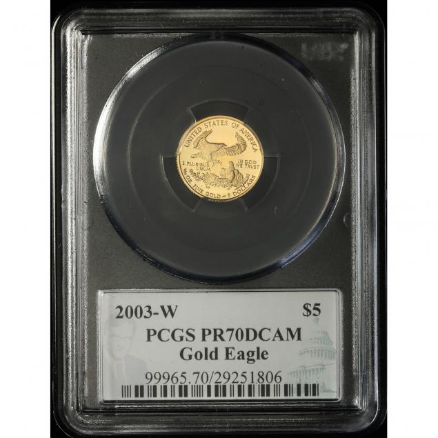 2003-w-5-gold-1-10-oz-eagle-pcgs-pr70dcam