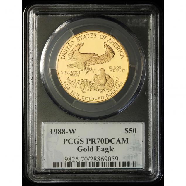 1988-w-50-gold-1-oz-eagle-pcgs-pr70dcam