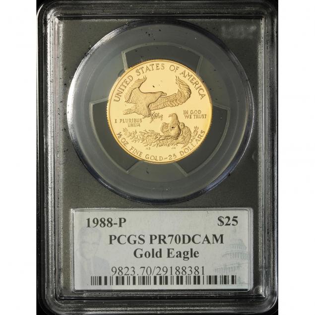 1988-p-25-gold-1-2-oz-eagle-pcgs-pr70dcam