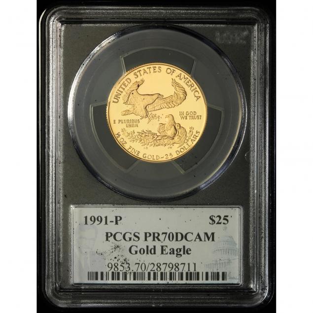 1991-p-25-gold-1-2-oz-eagle-pcgs-pr70dcam